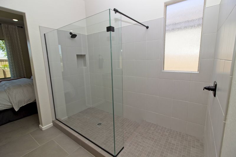 Corner Shower with Clear Glass